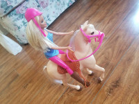 Barbi doll with horse 