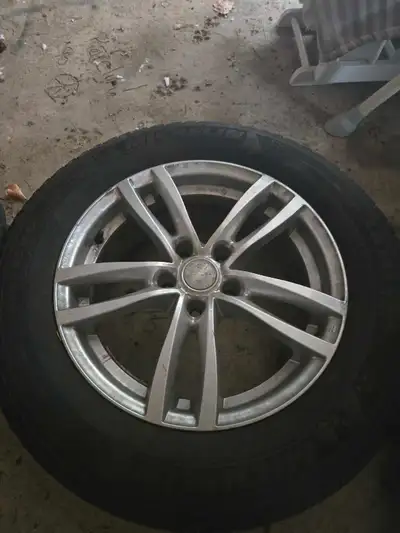 17" RWC Rims (set of 4) Bolt pattern 5 x 114.3 Tire tread will NOT pass safety Make an offer, the pr...