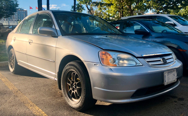 7th Generation 2003 Honda Civic LX Automatic Sedan, Silver Satin in Cars & Trucks in Mississauga / Peel Region - Image 4