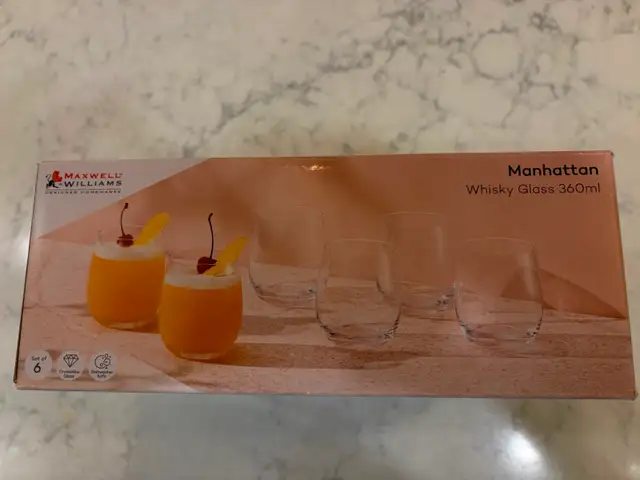 Maxwell & Williams Manhattan Whisky/Water Glasses