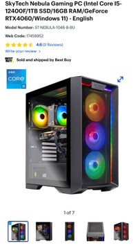 Skytech Nebula Gaming pc 