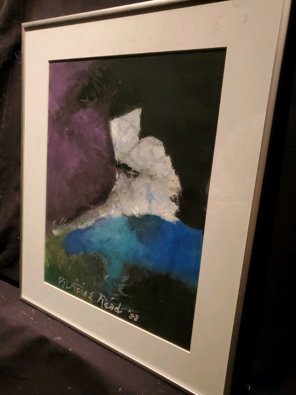Estate Sale - Abstract Wave Painting - already framed in Arts & Collectibles in London - Image 3