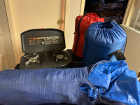 Tent sleeps 4, 2 sleeping bags and 1 propane stove 