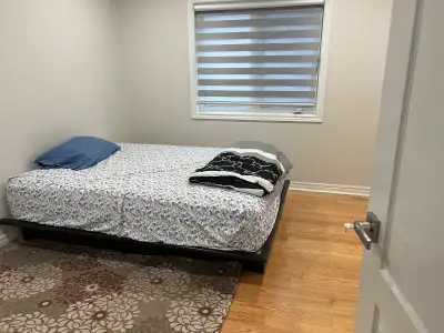 For one young, clean , quiet, working male professional. Private room with attached bathroom. Parkin...