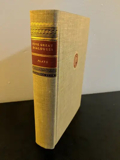 PLATO Five Great Dialogues Vintage Book 1942 Classic book club, View more