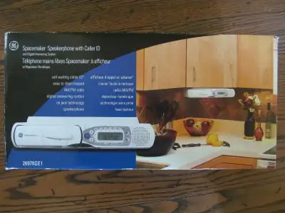 GE Spacemaker radio, telephone & answering machine, NEW, View more