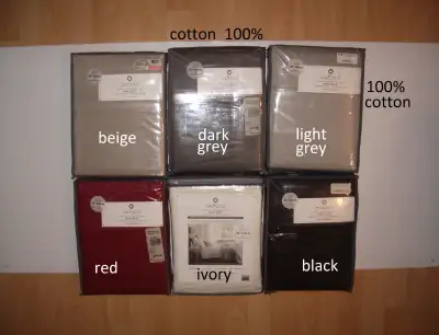 NEW draps  bed sheets  COTTON  100%  _  size  Double XL /  Queen, View more