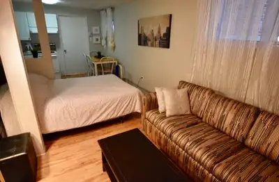 Dispo studio meublé tout inclus Préfontaine/fully furnished