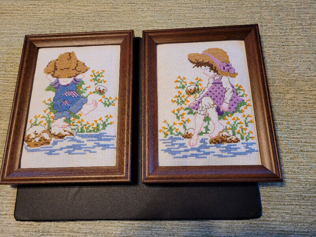 Framed Cross Stitch Pictures (EACH) in Arts & Collectibles in Markham / York Region - Image 2