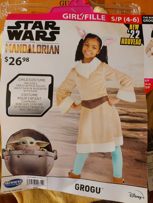 NEUF Costume d'halloween Star Wars Baby Yoda  Grogu pour enfant dans Loisirs et artisanat  à Laval/Rive Nord - Image 4