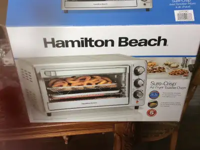 Hamilton Beach Sure Crisp Air Fryer Toaster Oven. Original Box. Hardly Used. 2 Years Old. Reason for...