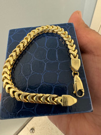 10K Gold Franco Bracelet 