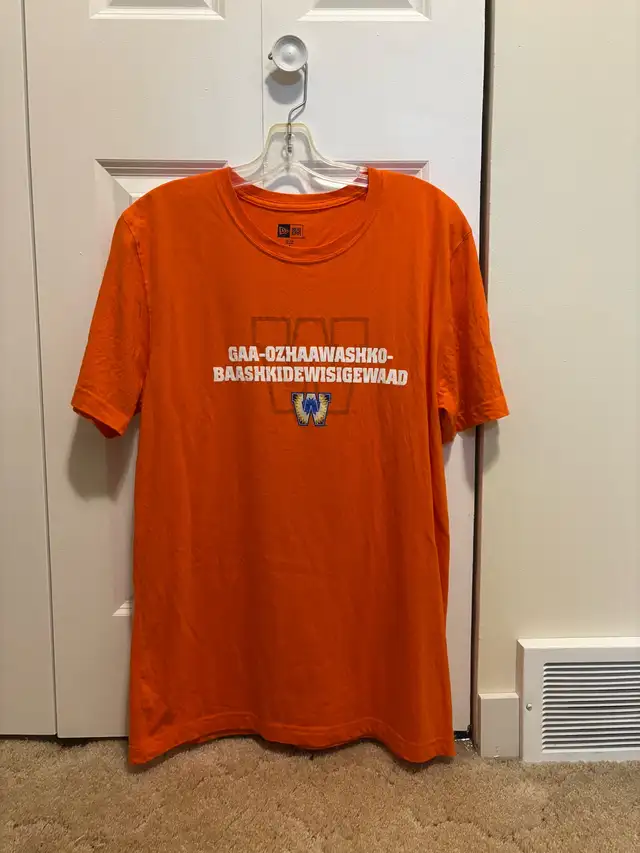 New Era Winnipeg Blue Bombers Orange Shirt - Size M in Men's in Winnipeg - Image 2