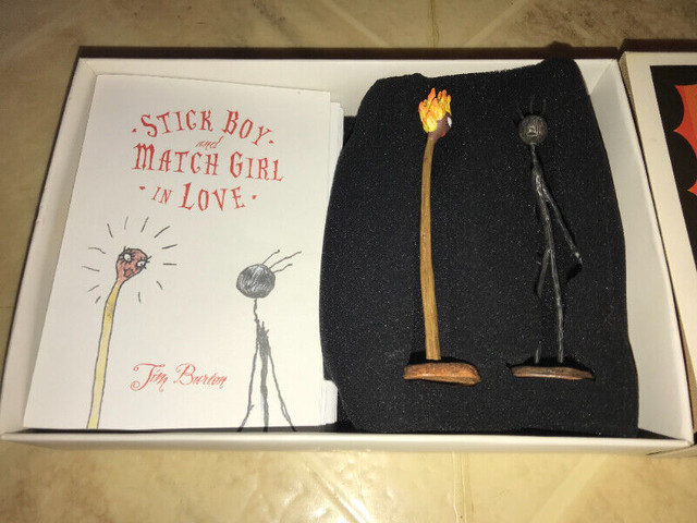 Tim Burton - Stick Boy And Match Girl In Love Note Card Figures in Arts & Collectibles in St. Catharines - Image 2