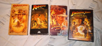 Indiana Jones collection VHS and dvd