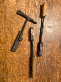 Antique Blow Torch Solder and Hand Made Hammer