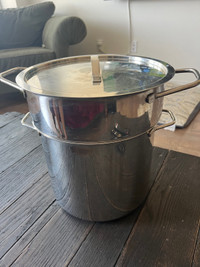 Paderno pasta pot, strainer and lid