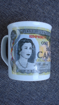 vintage 1 Canada dollar mug