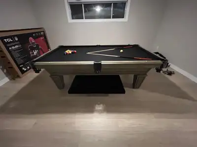 Brand New in stock We deliver and install! 1” slate! No MDF! High quality and luxury billiard tables...