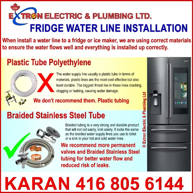 Fridge Water Line Installation, Dishwasher Installation ☎️ KARAN63235457823235121