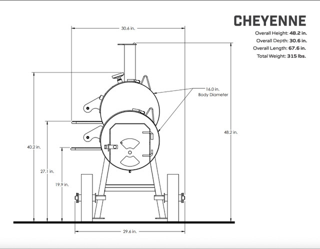 Yoder Cheyenne 16" Offset Smoker in BBQs & Outdoor Cooking in Calgary - Image 2