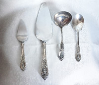 Antiques 4 spatules de Wallace argent 925 Sterling, Rose Point