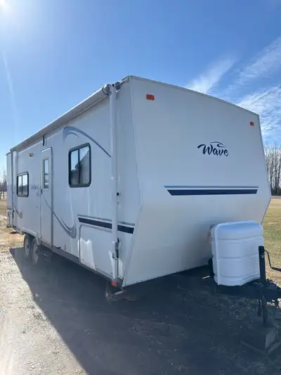 I am selling a Wave travel trailer, perfect for family getaways. This unit is pre-owned and has been...