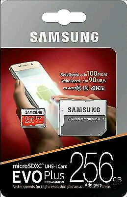 Samsung MB-MC 256 GB  EVOPlus Micro SDHC UHS-1 256GB Memory Card dans Cartes-mémoires et clés USB  à Ville de Montréal - Image 2
