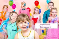 Birthday Entertainment Magic Show Balloons face Painting