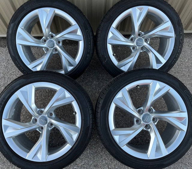 4 x 245/40/18 PIRELLI TIRES AND OEM AUDI RIMS 1250 Tires & Rims