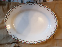 J & G Meakin SOL Antique Porcelain Oval Platter England
