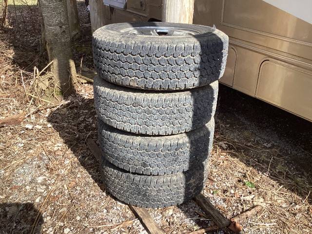 17 inch Goodyear wrangler all terrain adventure tires and rims in Tires & Rims in Peterborough