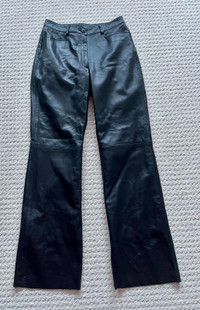 New ladies leather pants, size 10, $150