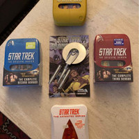 Vintage Star Trek Original Series DVDs w/NCC-1701 Pizza Cutter