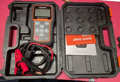 FOXWELL BT705 Car Battery Tester 12V 24V, Automotive 100-2000CCA Battery Load Tester Battery Analyze...