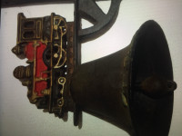 Old cast iron train bell