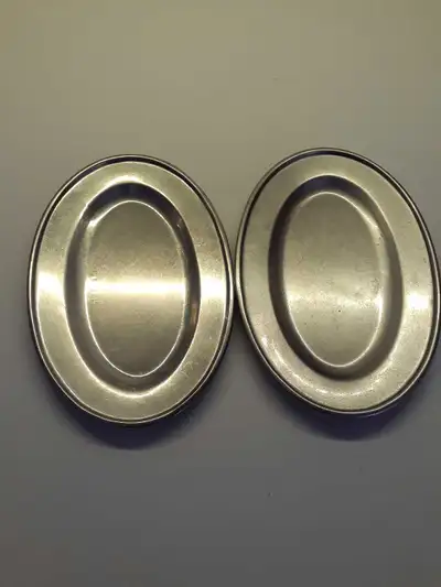 Vintage Stsinless Steel Oval Dish, View more