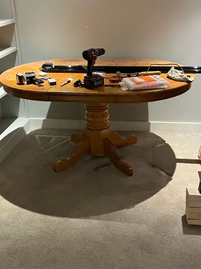 Oak Table w/ 5 chairs, View more