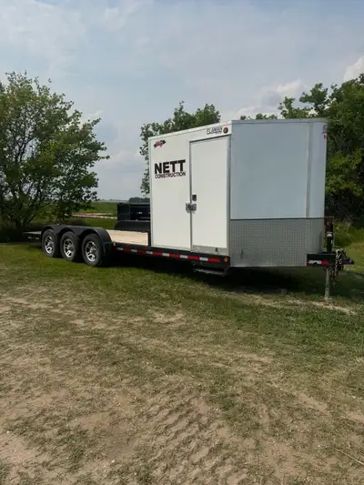 2023 CJay combo trailer FX9 624 tr70 3-7000lb axles Overall length 24’ 6’ enclosed and 18’ flat deck...