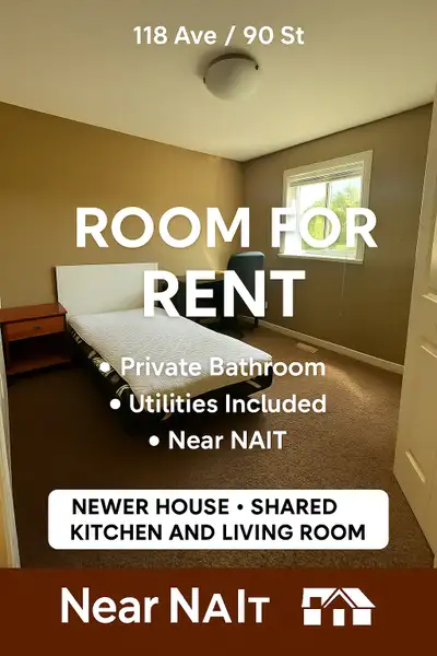 This clean and well-maintained room is available for rent in a newer house, perfectly situated for s...