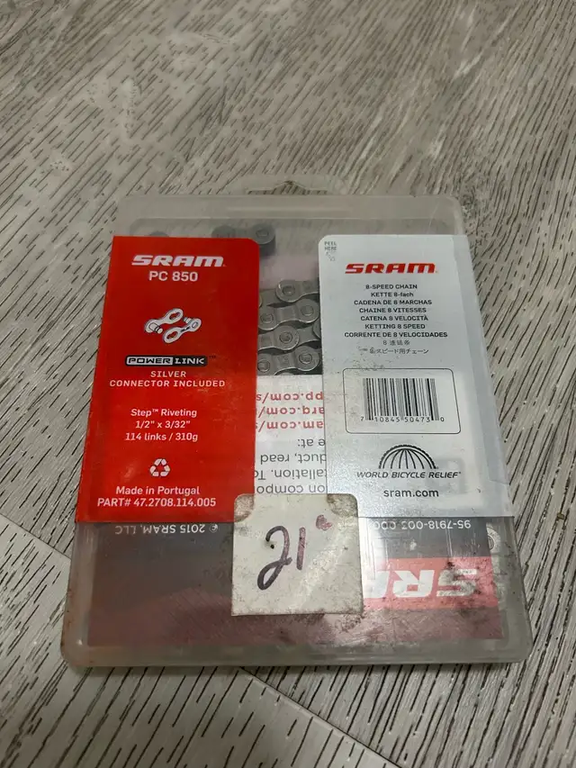 8 SPEED CHAIN SRAM PC850. Brand new  in Frames & Parts in Calgary - Image 3