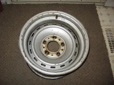FOR SALE: 1 ONLY, CHEV / GMC 2 wheel drive, USED, OEM, Factory Steel Rally Rim / Wheel 15" X 8" inch...