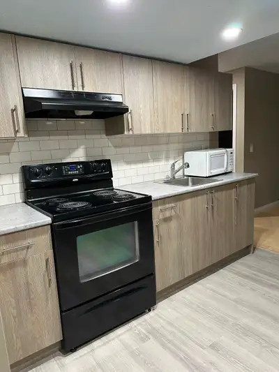 One bedroom basement suite for rent, one washroom , separate kitchen, separate laundry, no pets, no...