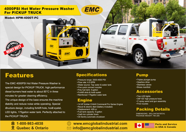 Industrial 4000 PSI Hot Pressure Washer – Powerful Cleaning Mach in Other in Belleville - Image 5