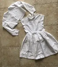 Dress and jacket size 5 white linen