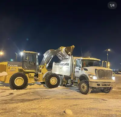 Offering Snow hauling  services - Pricing / load or per pile, View more