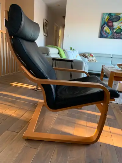 Ikea Poang Chair - 100% Leather, View more