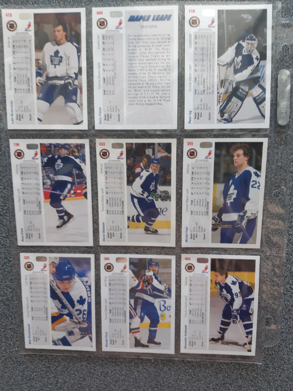 Carte de hockey Maple Leafs de Toronto Upper Deck 1991-1992 dans Art et objets de collection  à Lévis - Image 3