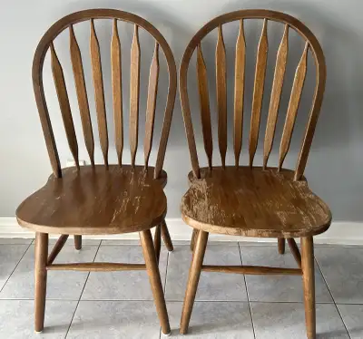 2x Chairs Would look lovely Refinished Bowmanville South, View more