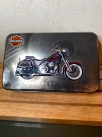 Harley Davidson Tin Box With Cards